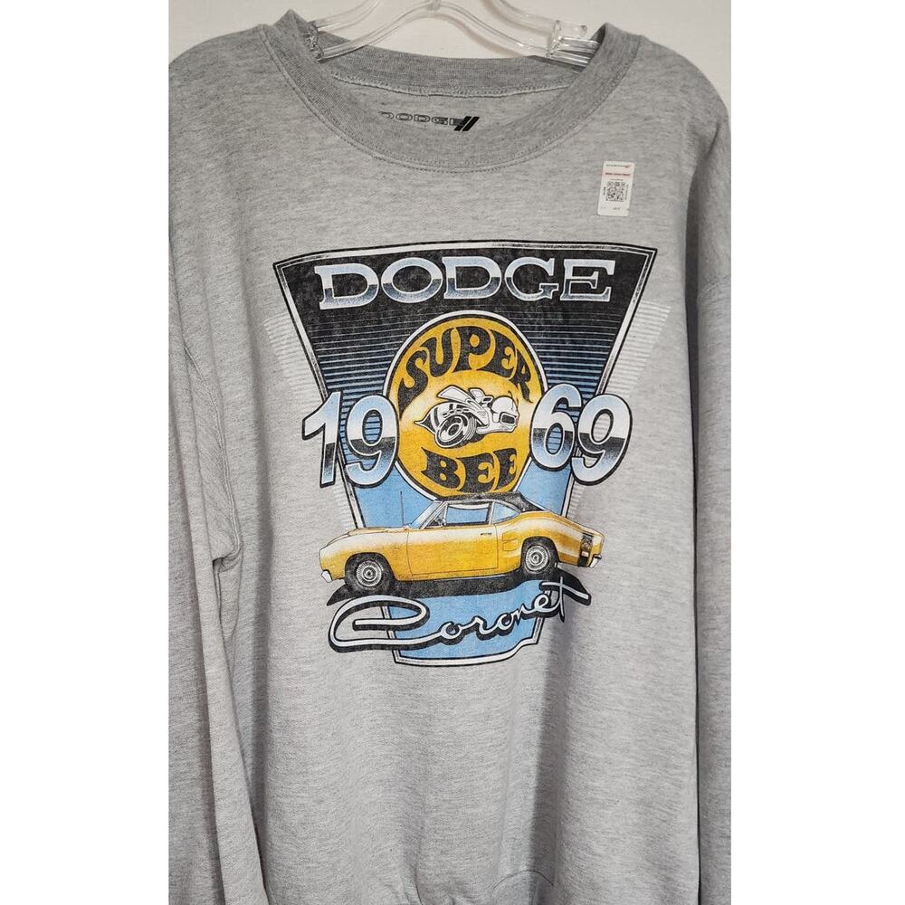 Dodge super bee XL men gray sweatshirt